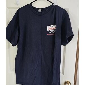 Optima Lucas Oil Products Motorsports Division Navy Blue Graphic T-Shirt XL Men